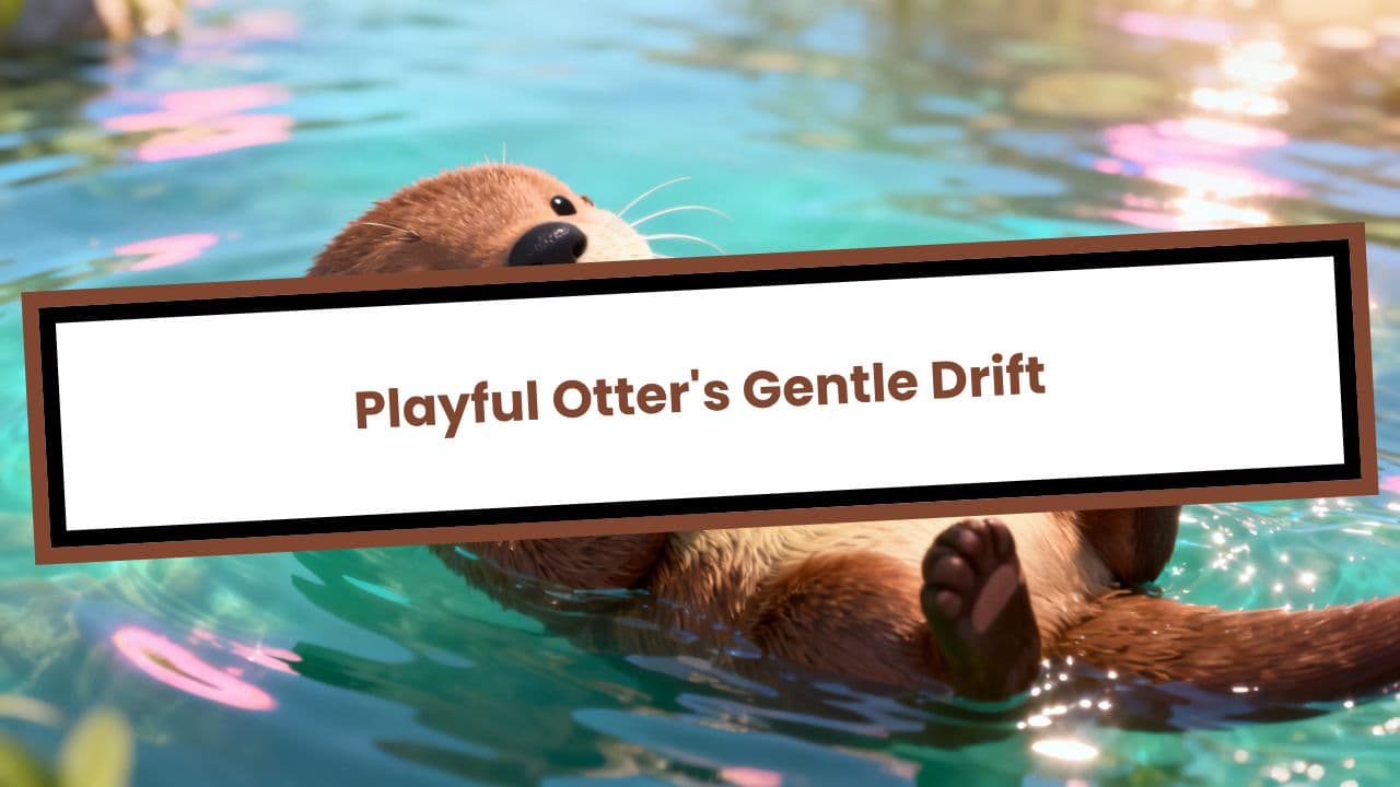 Playful Otter's Gentle Drift