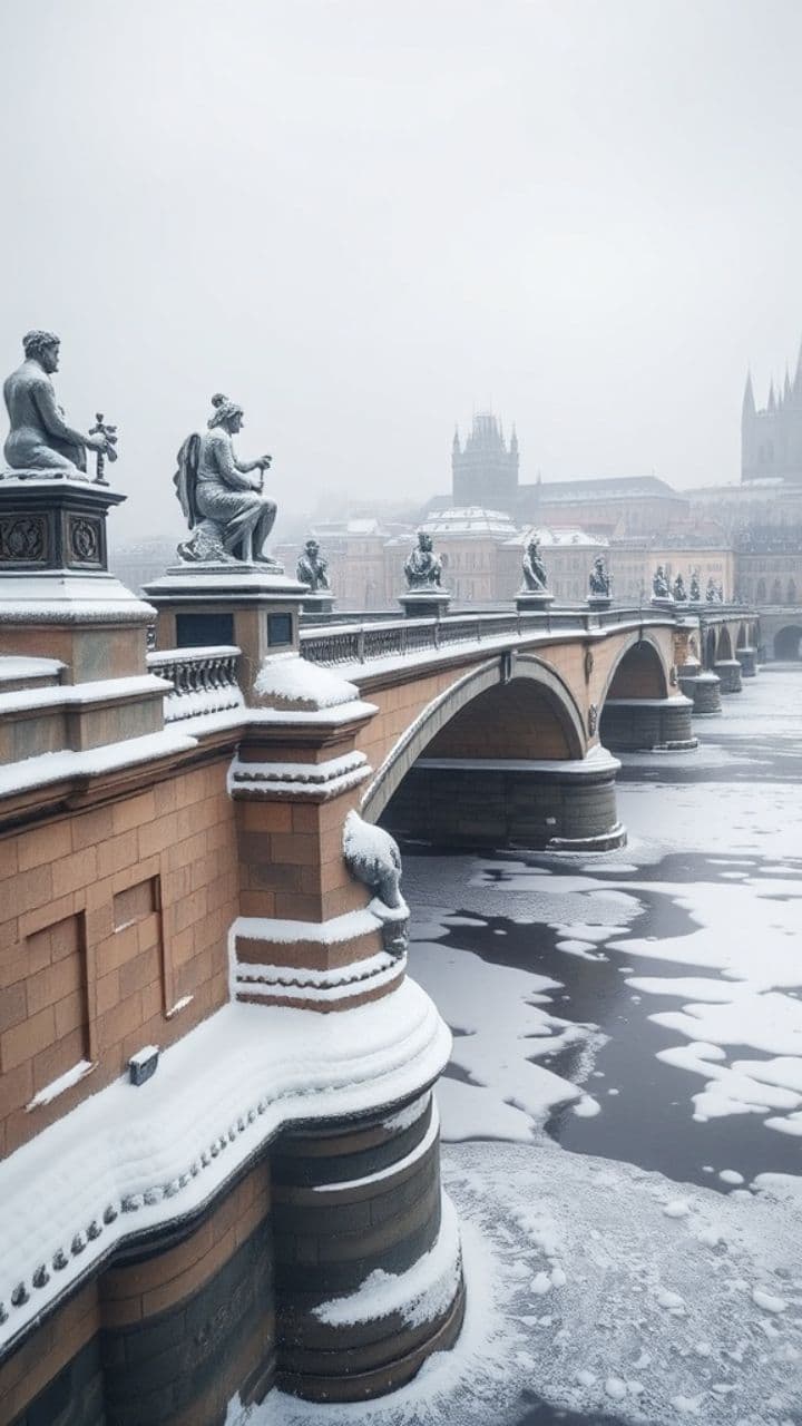 פראג בחורף: קסם של שלג