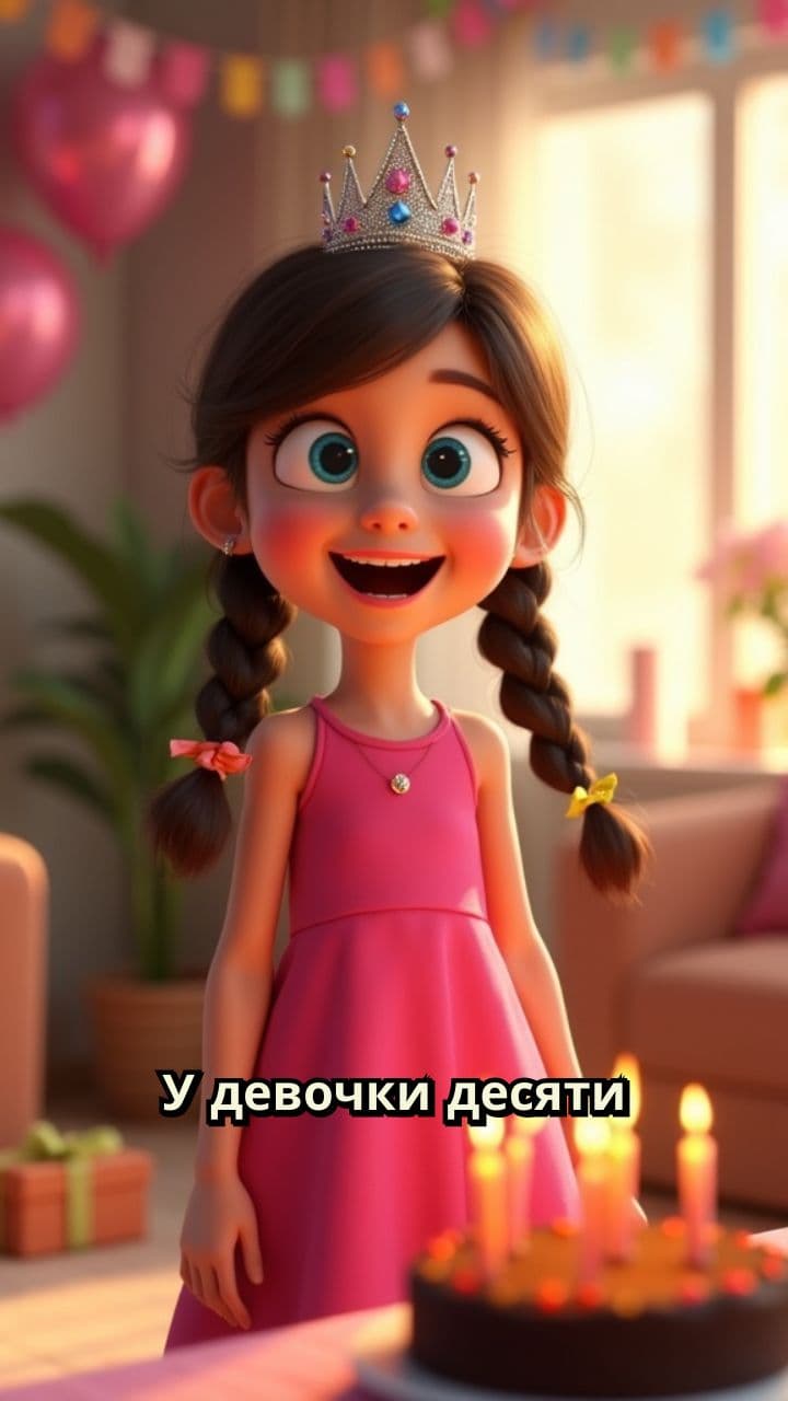 День рождения девочки 10 лет