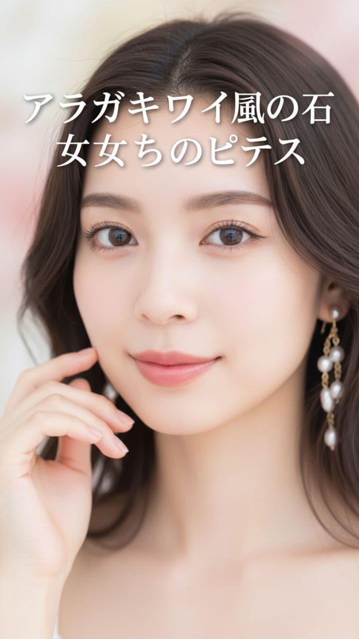 アラガキユイ風の女の子のピアス