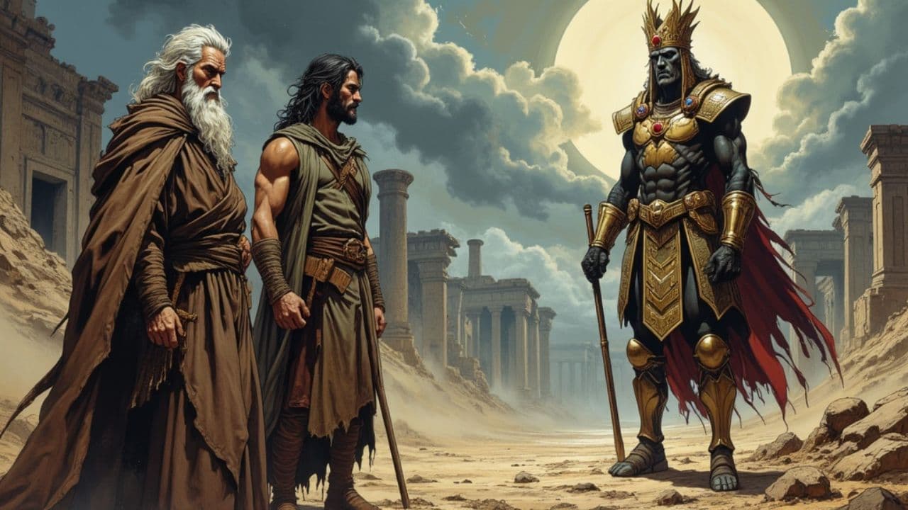 Moses and Elijah Confront King Nimrod