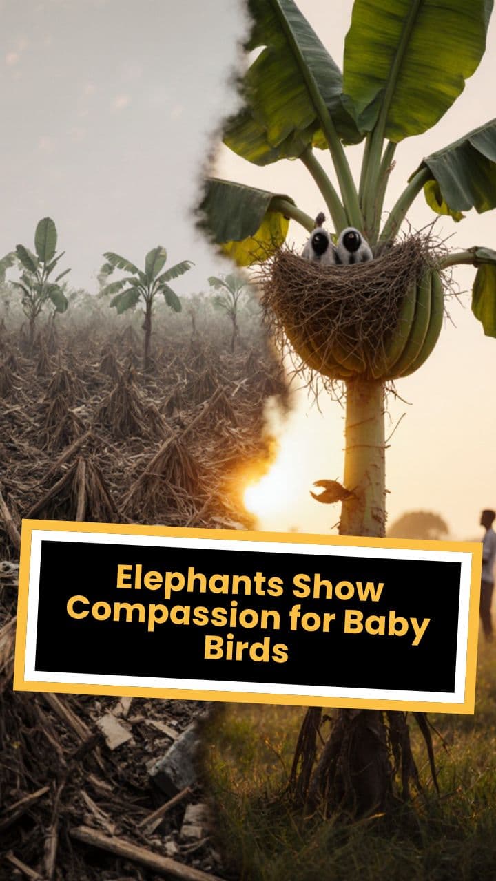Elephants Show Compassion for Baby Birds