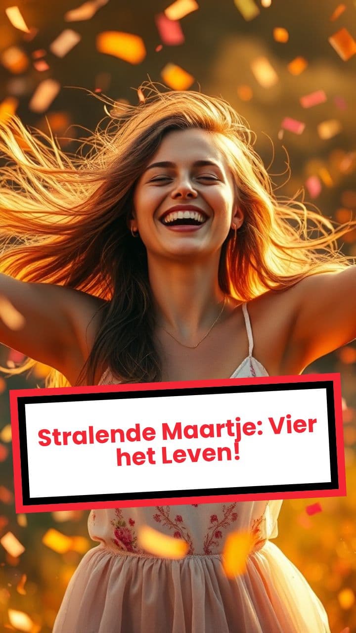 Stralende Maartje: Vier het Leven!