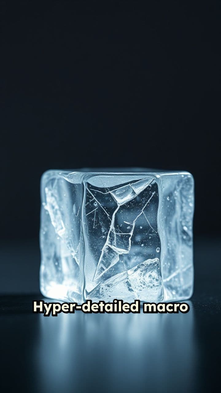 Translucent Ice Cube ASMR Experience