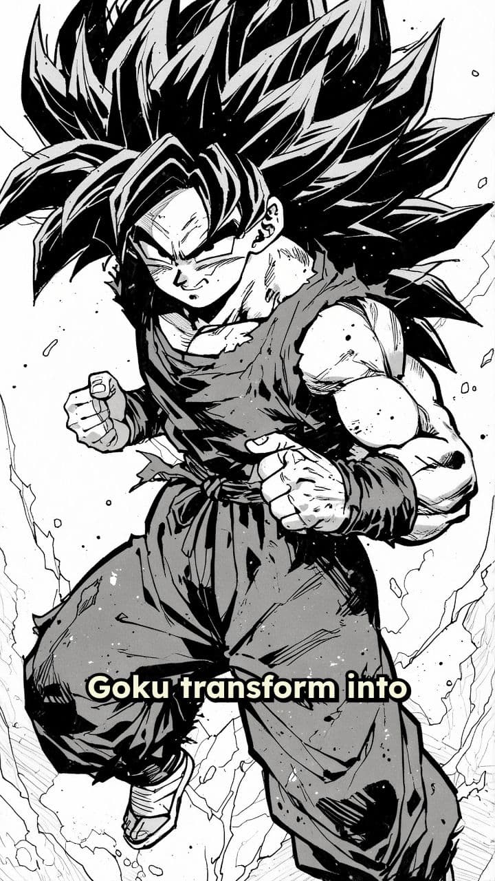 Goku's SSJ4 Transformation