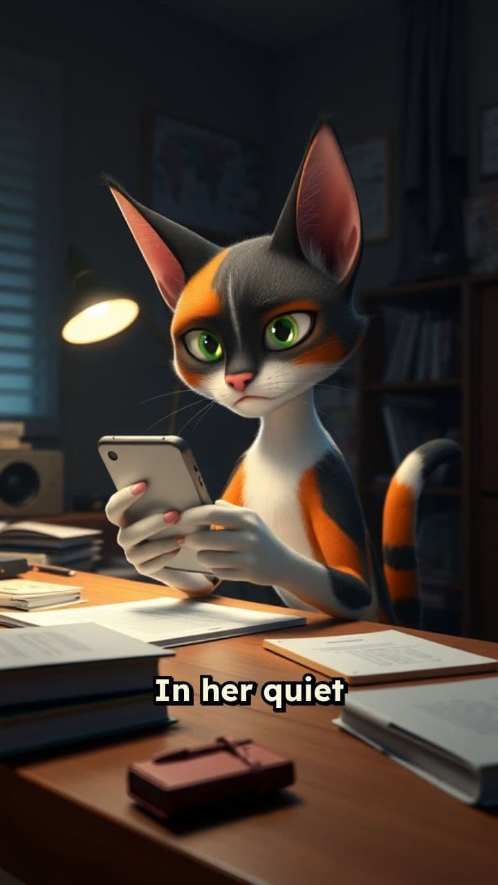 Dramatic AI Cat Story