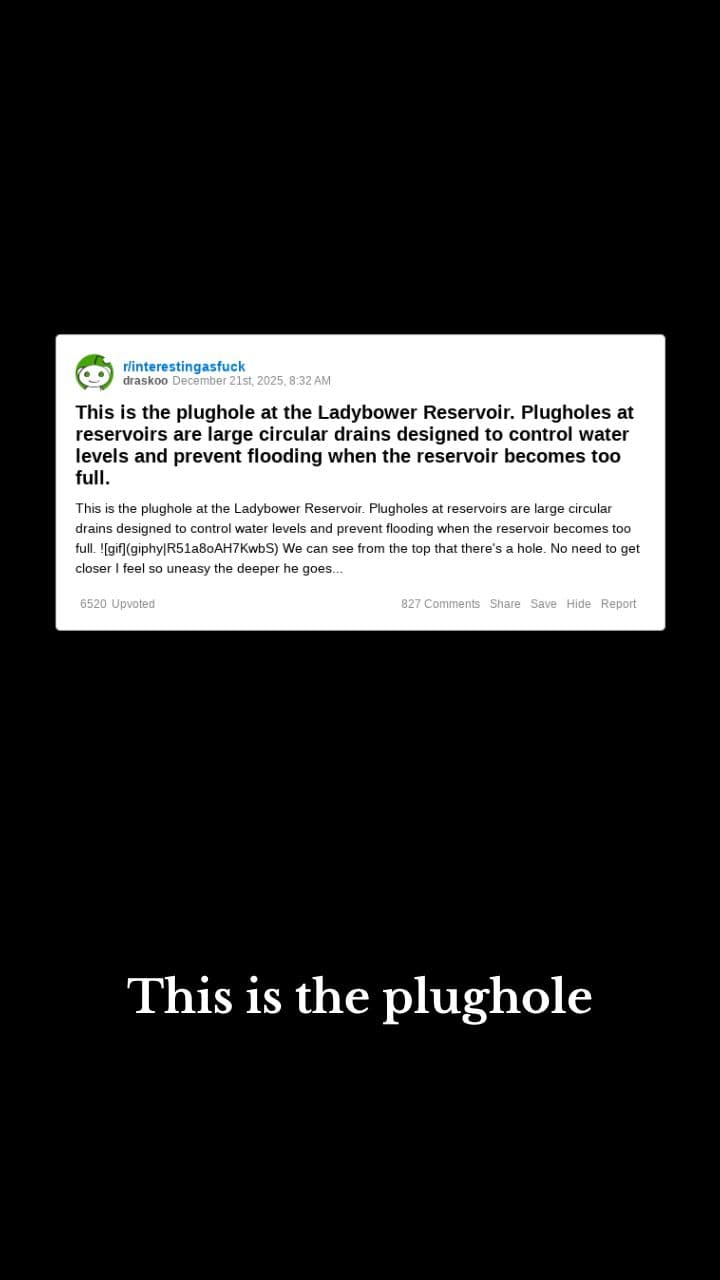 El inquietante desagüe de Ladybower