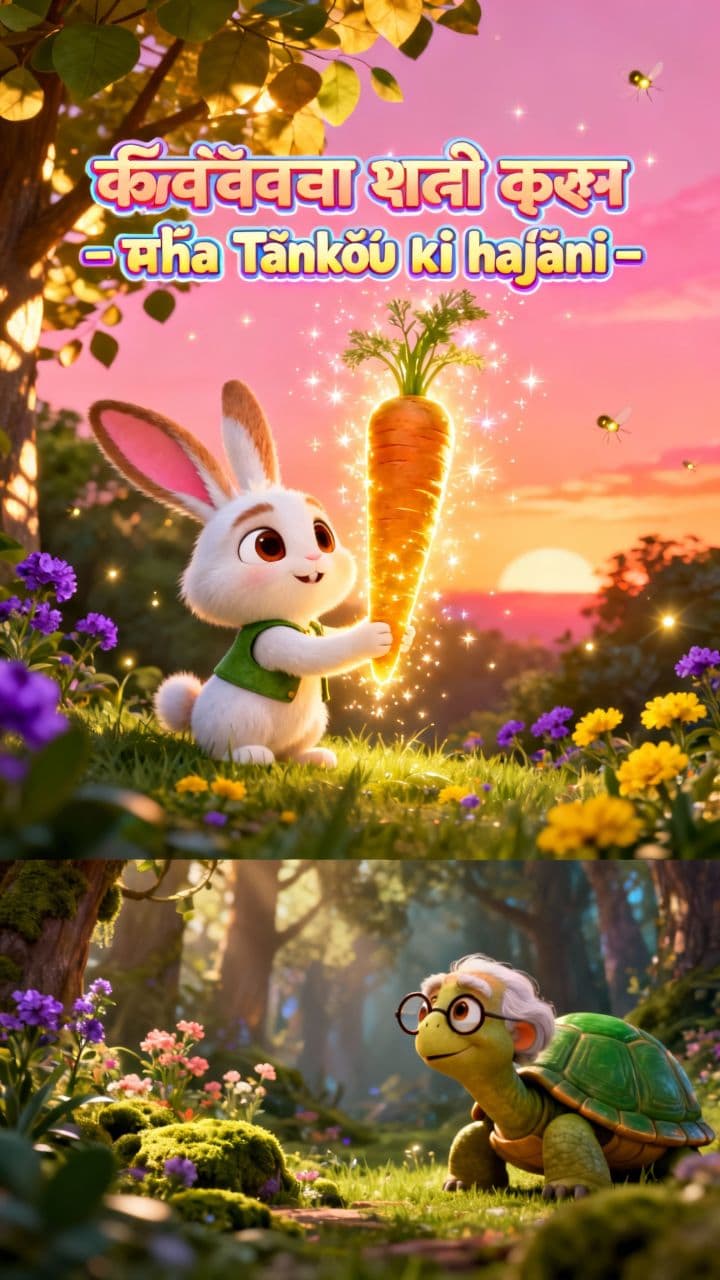 नन्हा खरगोश और जादुई गाजर - नन्हा टिंकू की कहानी