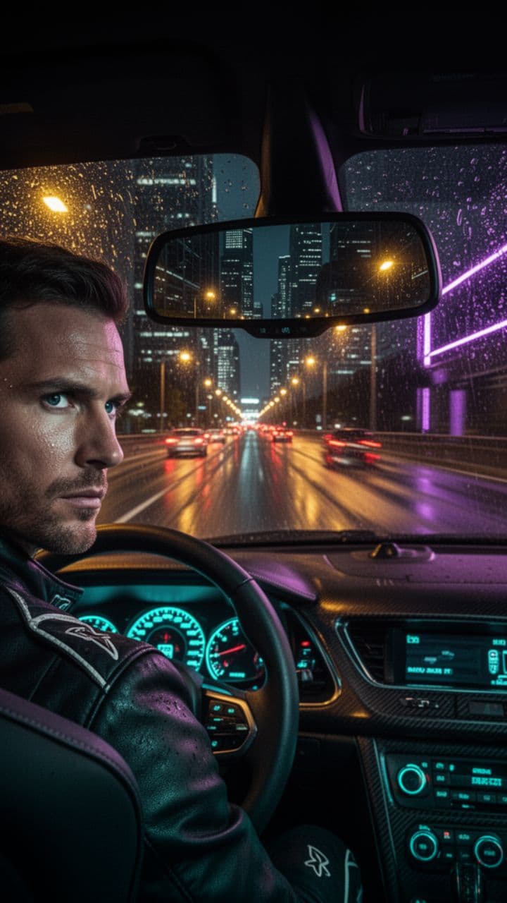 Neon Veins on the Highway