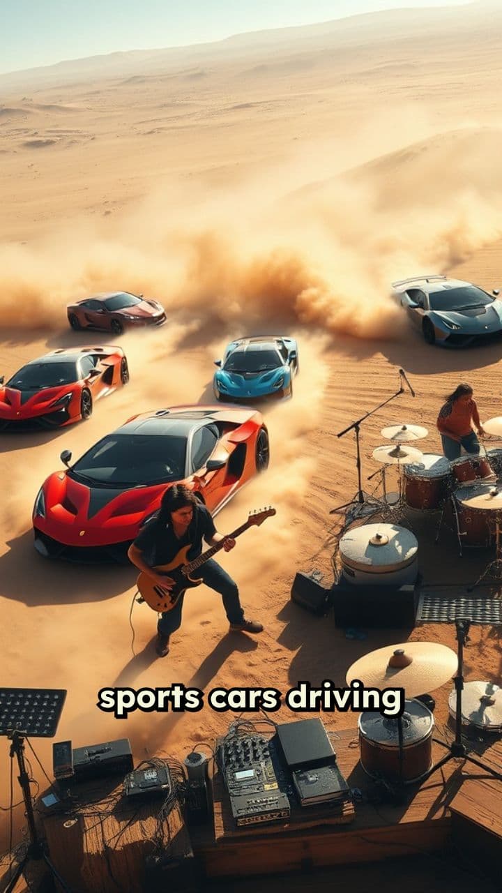 Desert Thrills: Cars and Rock Music