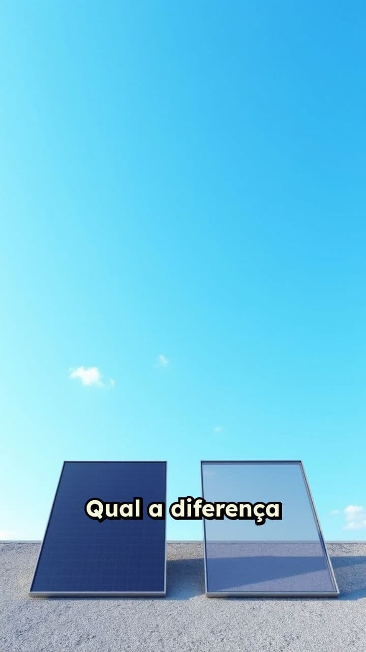 Diferença entre módulos monofaciais e bifaciais