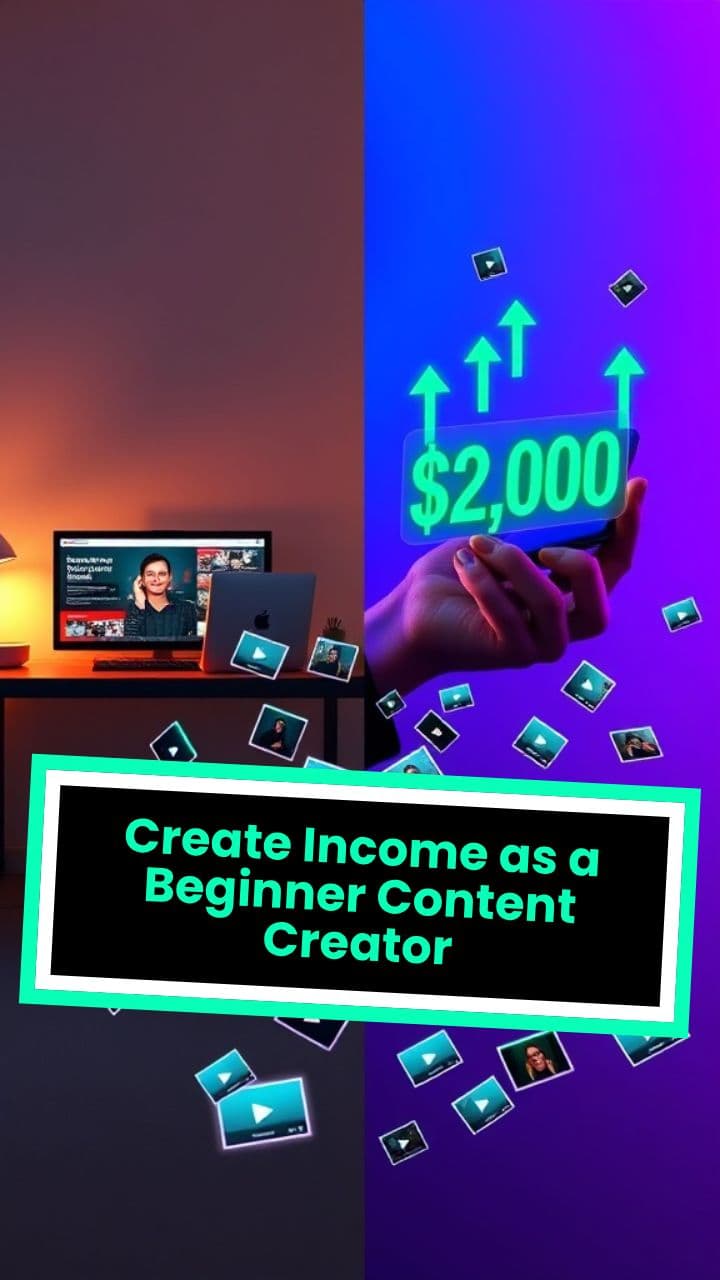 Create Income as a Beginner Content Creator