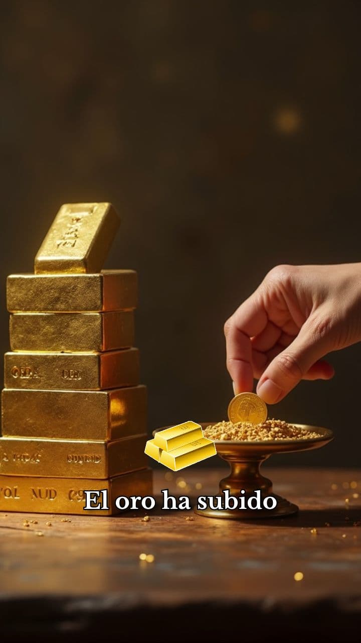 El oro sube, pero la gente vende