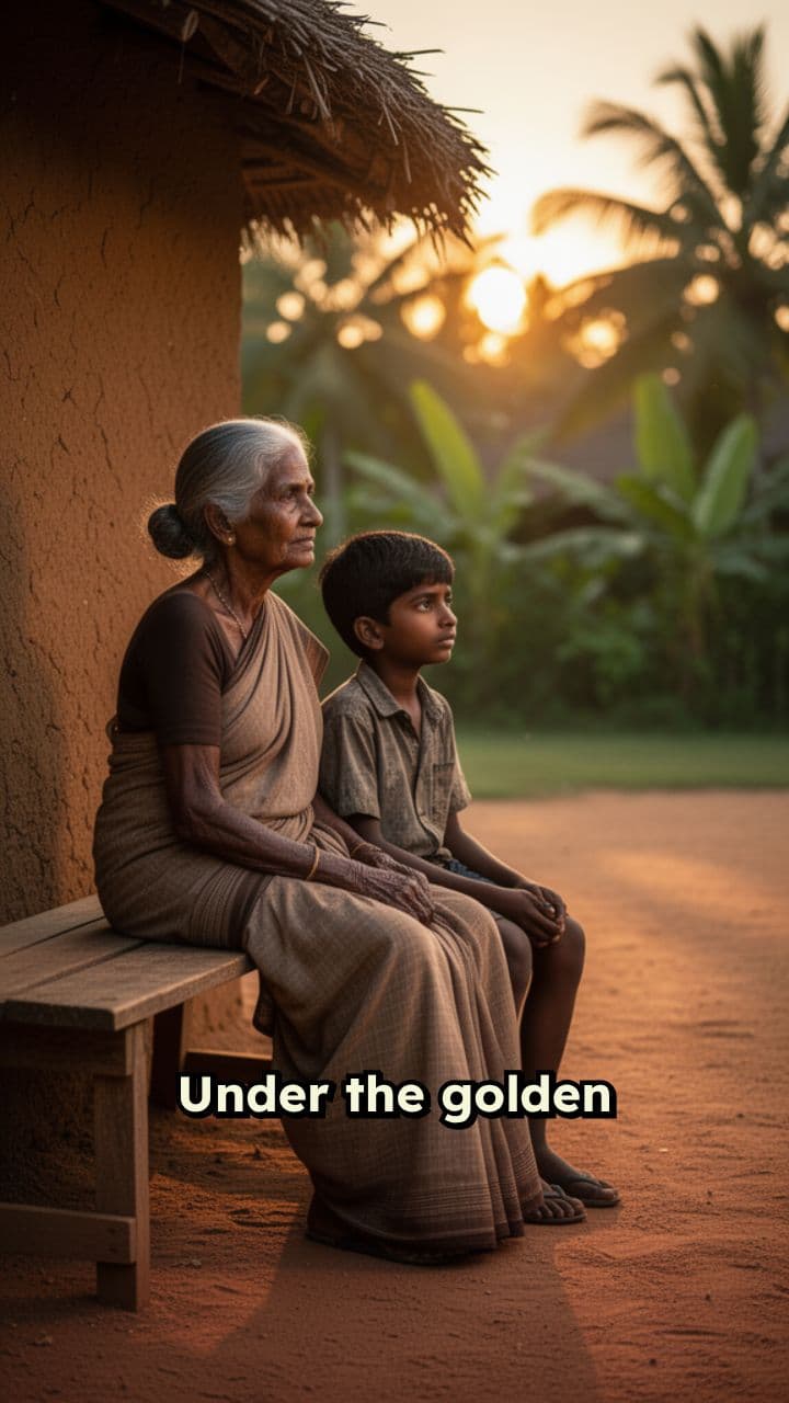 The Golden Evening of the Village