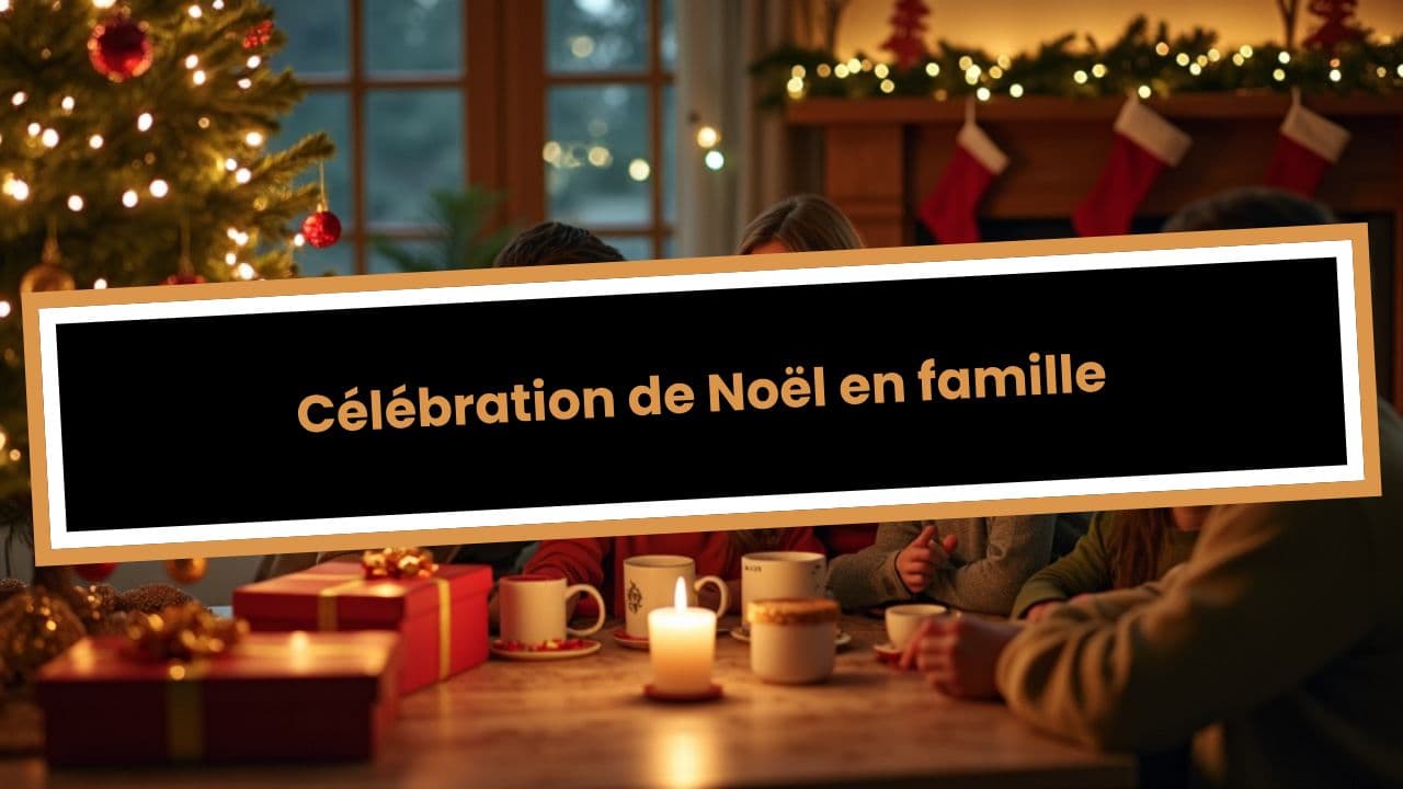 Célébration de Noël en famille