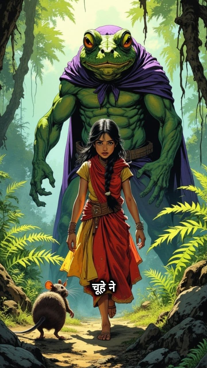 का-संगी की मेंढक पर विजय