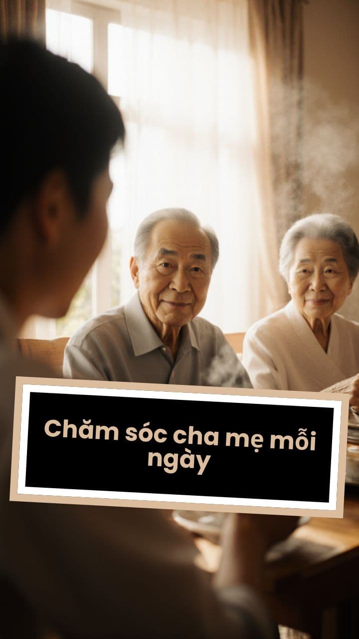 [Chị Thương] Chăm sóc cha mẹ mỗi ngày