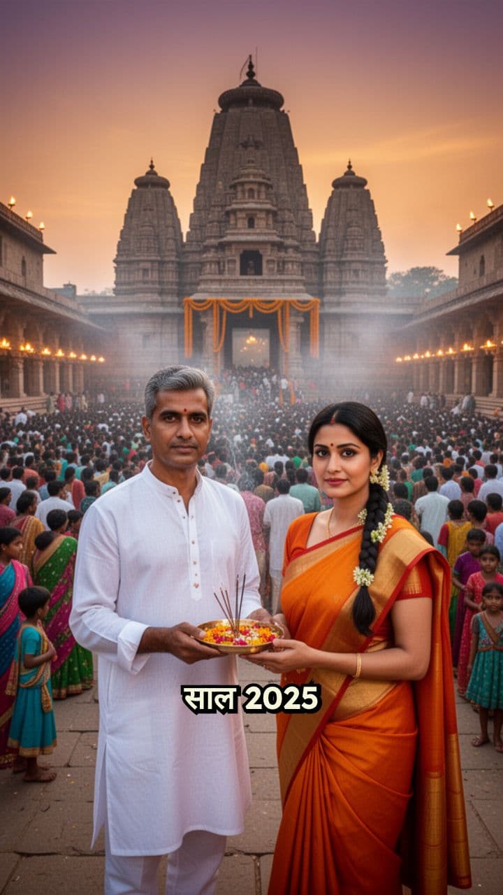 नए साल से पहले धार्मिक स्थलों पर भीड़