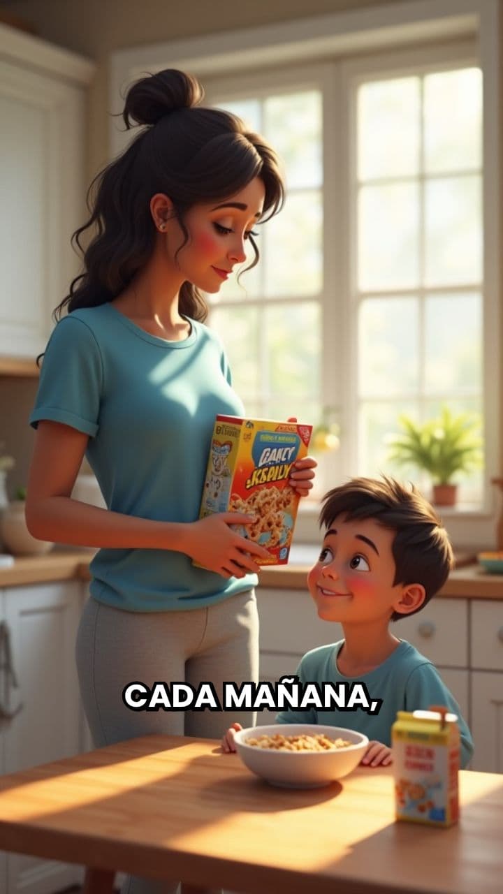 La rutina de desayuno de Laura