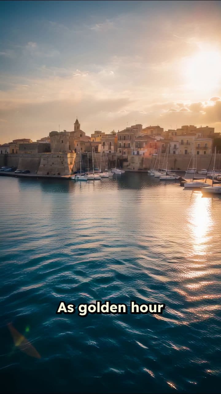 Brindisi: Golden Hour FPV Flythrough