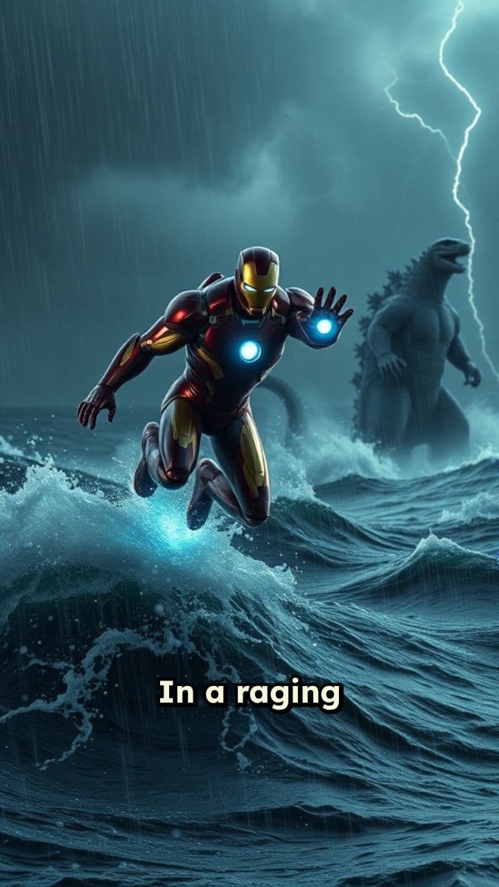 Iron Man vs. Godzilla: Stormy Showdown