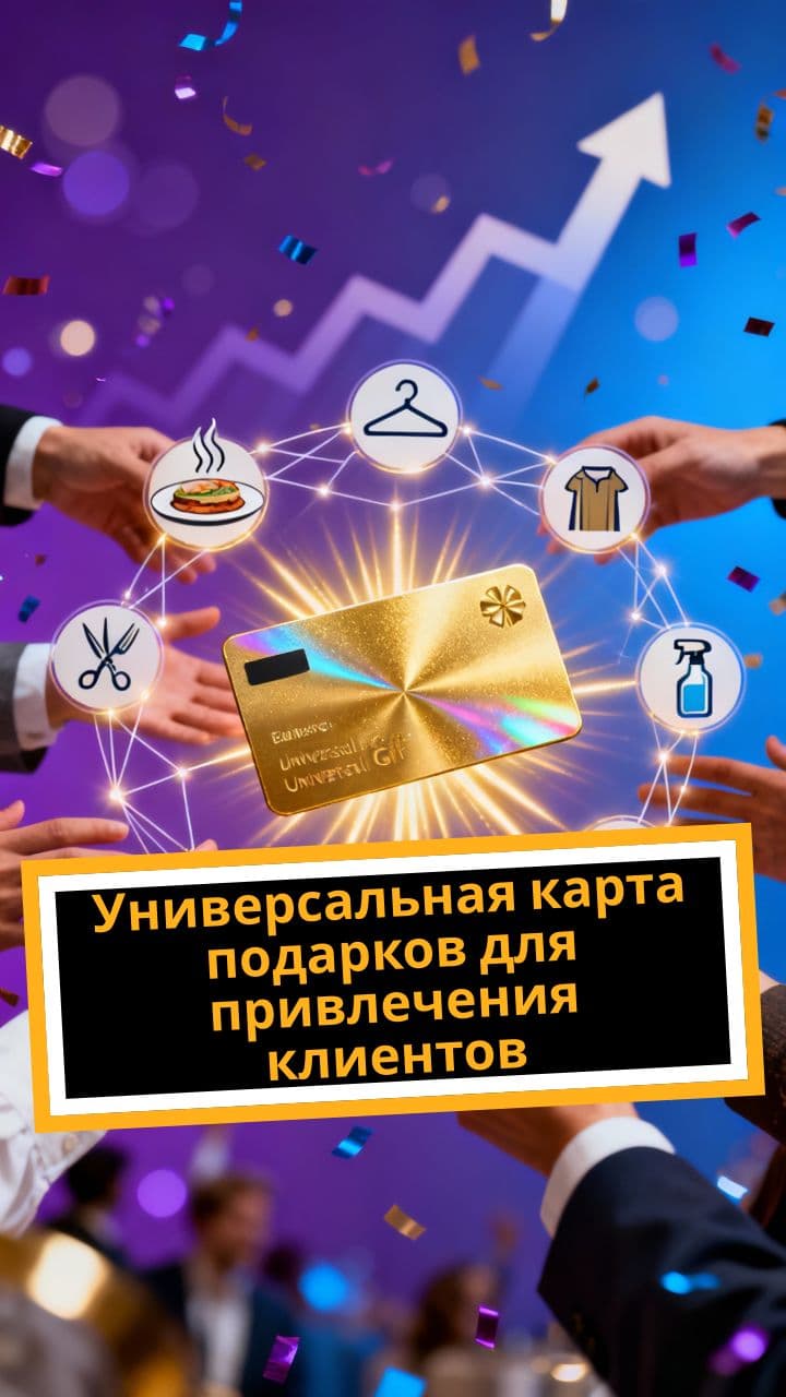 Универсальная карта подарков для привлечения клиентов
