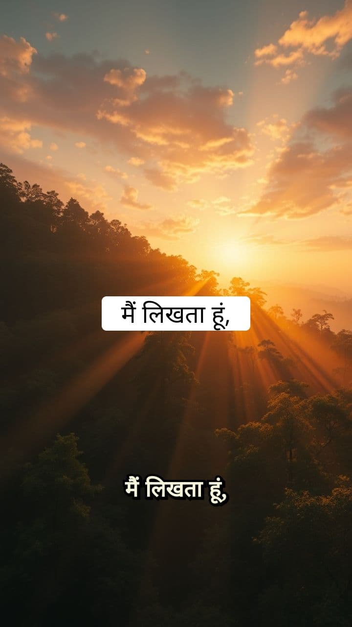 मैं लिखता हूं