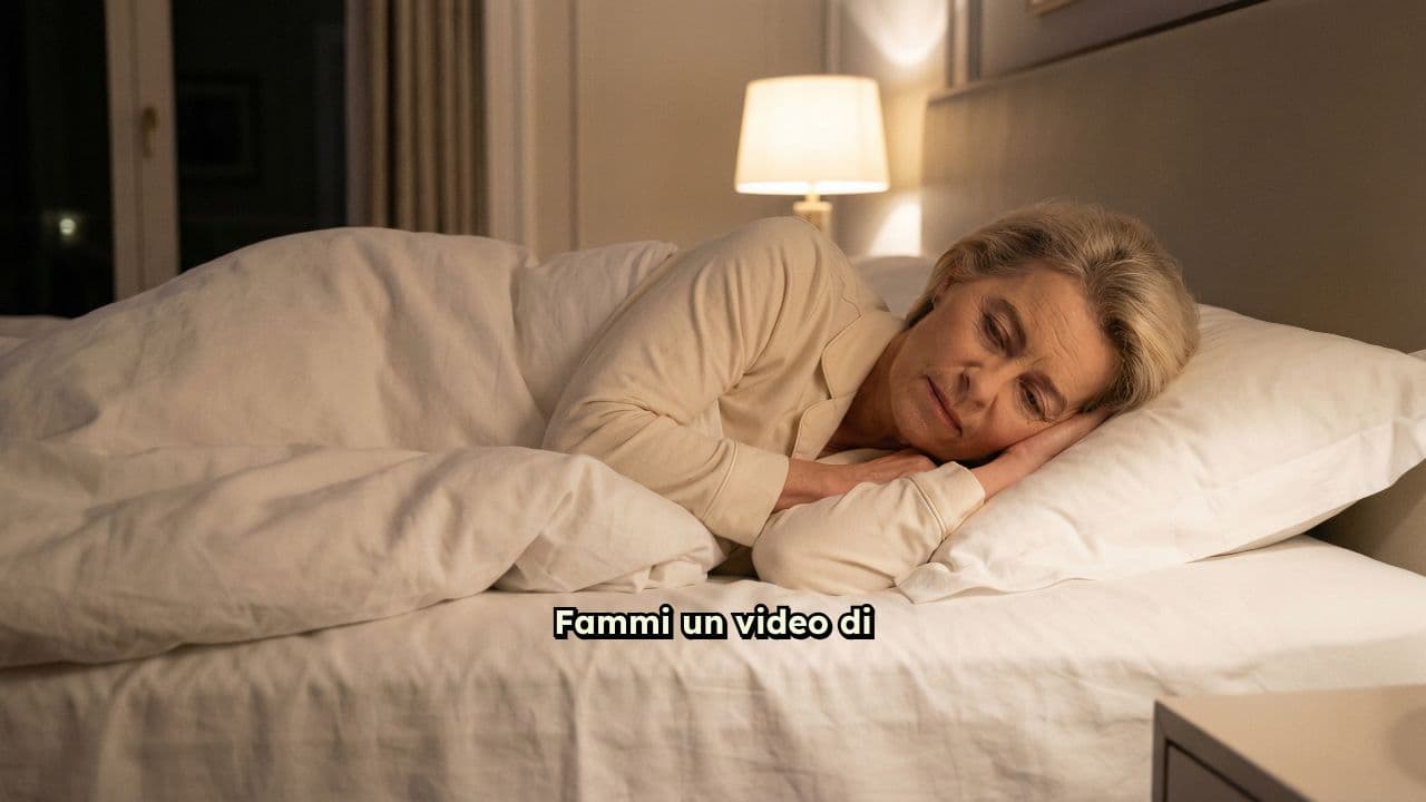 Ursula Von Der Leyen si addormenta