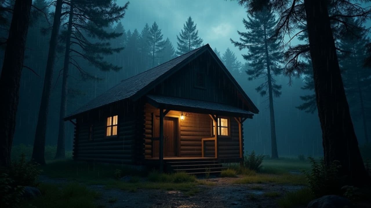 Night Storm Cabin