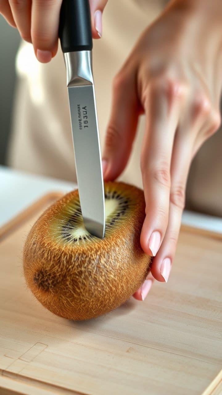ASMR Kiwi Slicing
