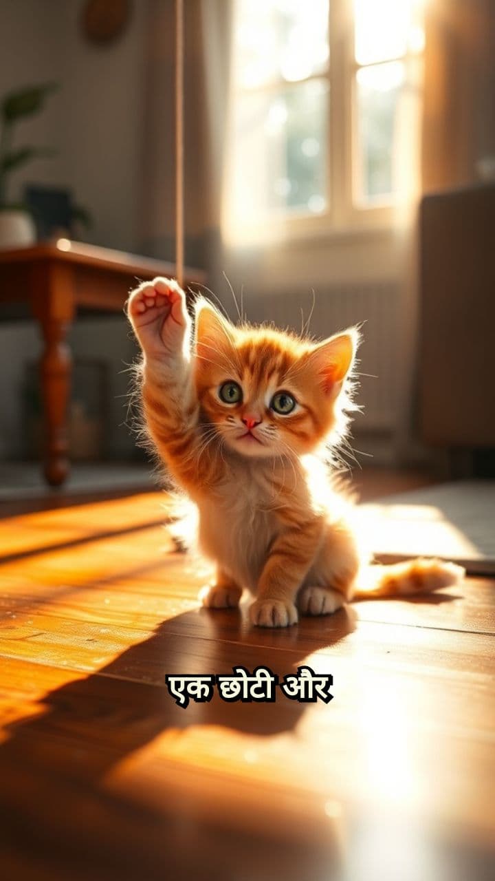 चिक्की बिल्ली की साहसी छलांग