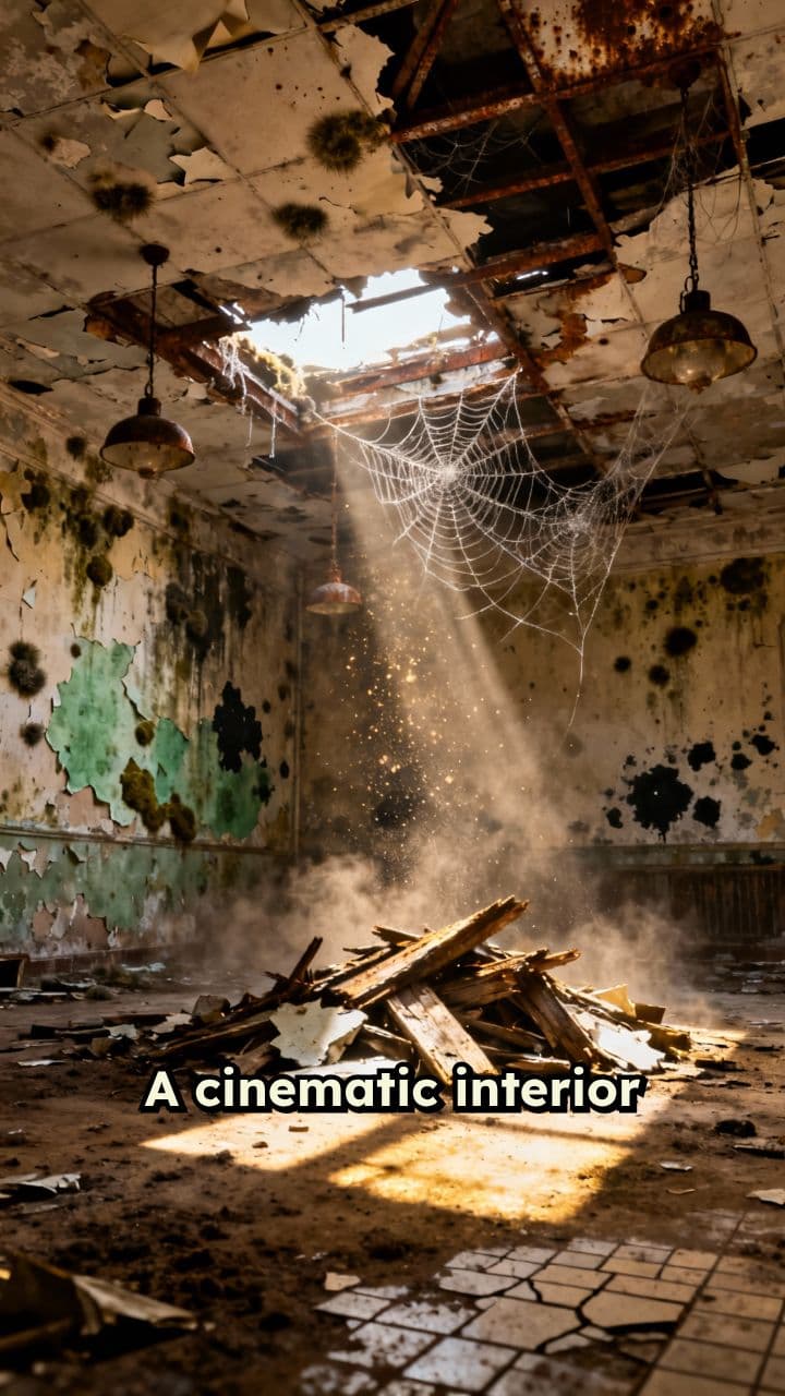 Abandoned Room to Resin Luxury Floor