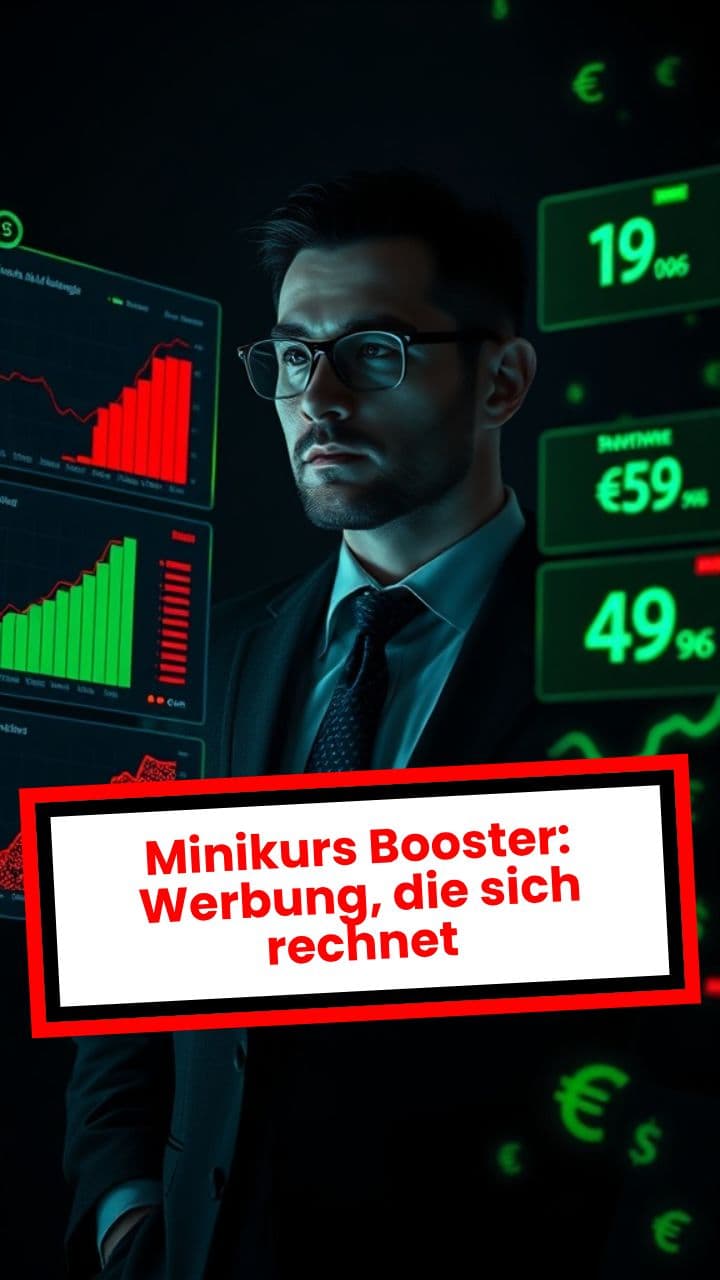 Minikurs Booster: Werbung, die sich rechnet