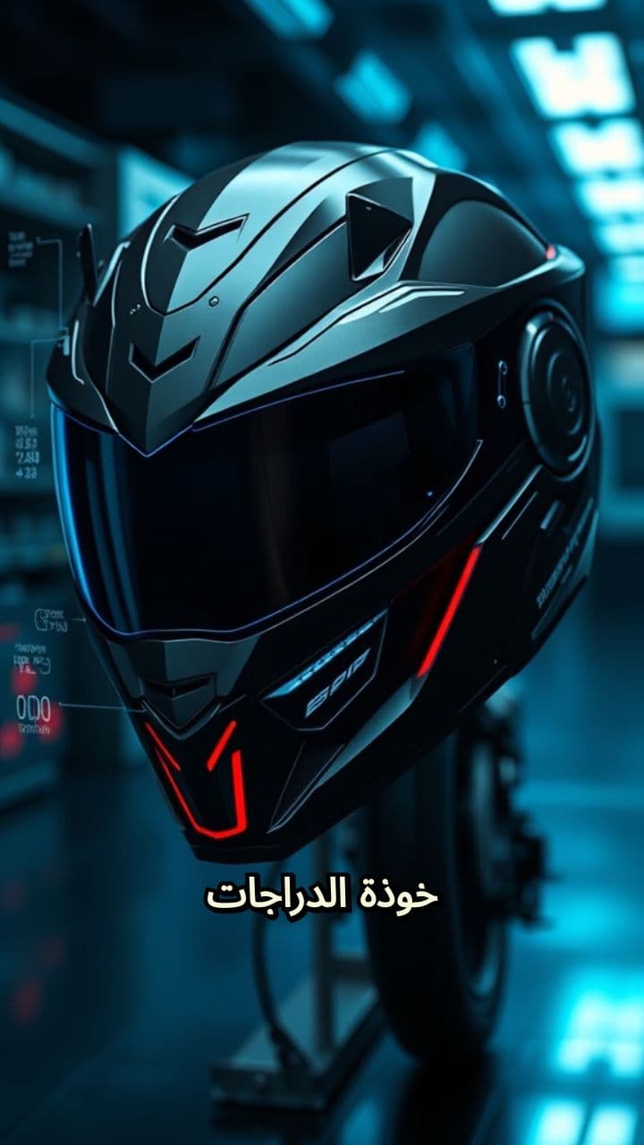 خوذة دراجات بتقنية الواقع المعزز