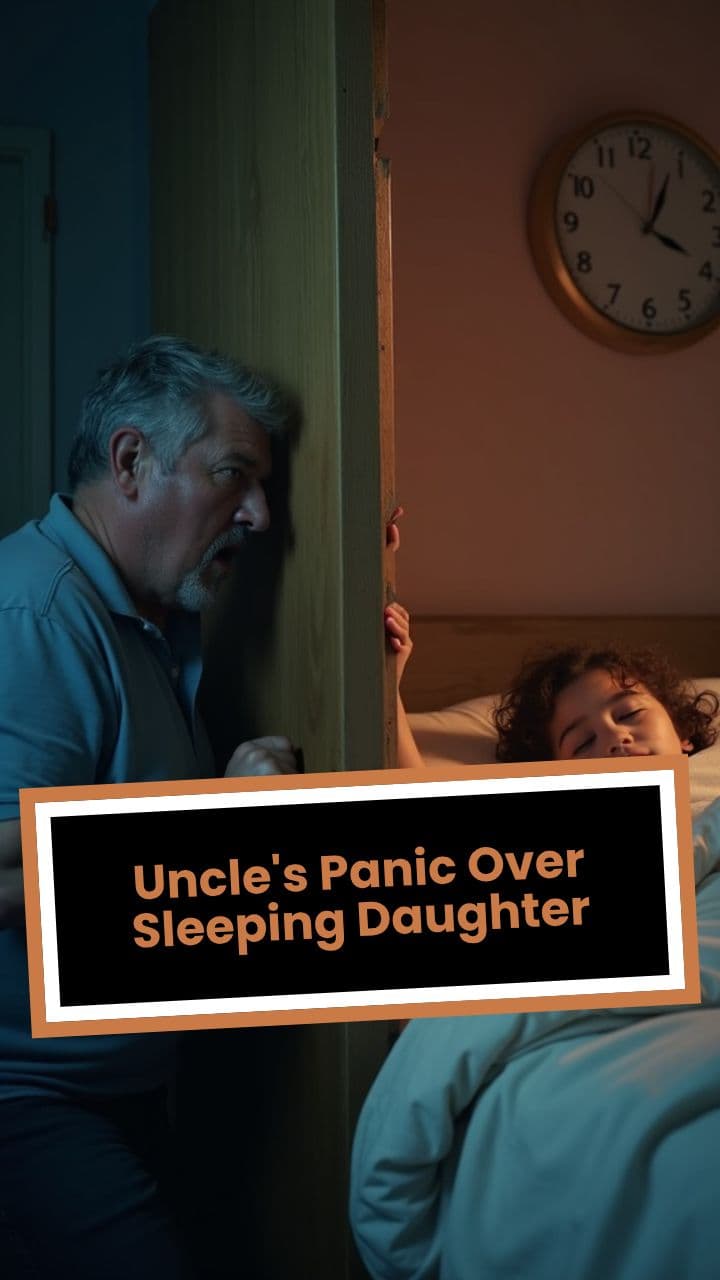 Uncle's Panic Over Sleeping Daughter