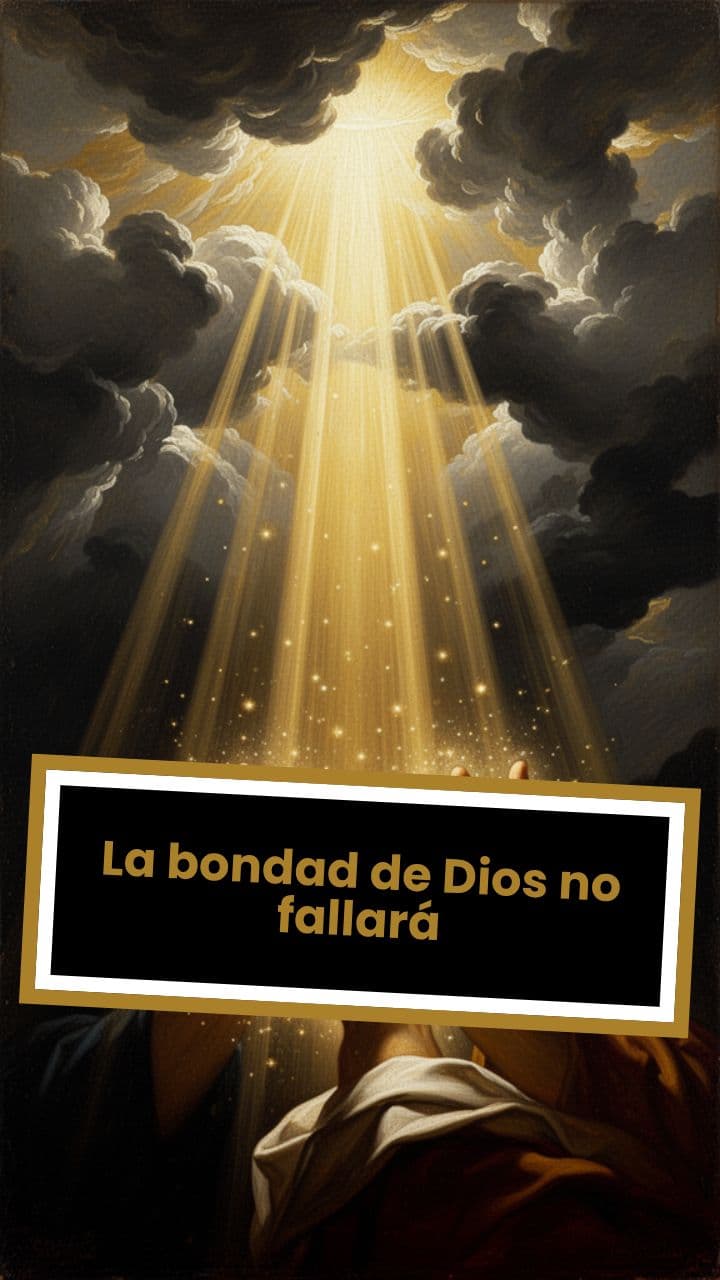 La bondad de Dios no fallará