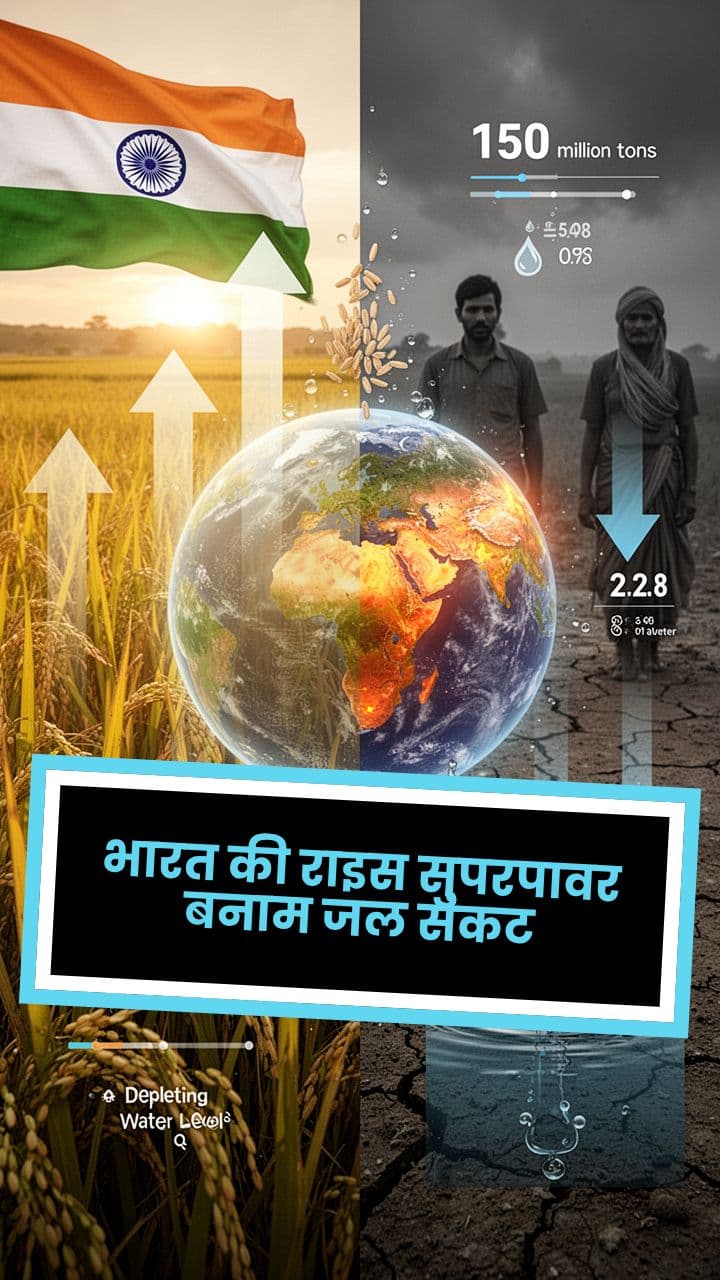 भारत की राइस सुपरपावर बनाम जल संकट