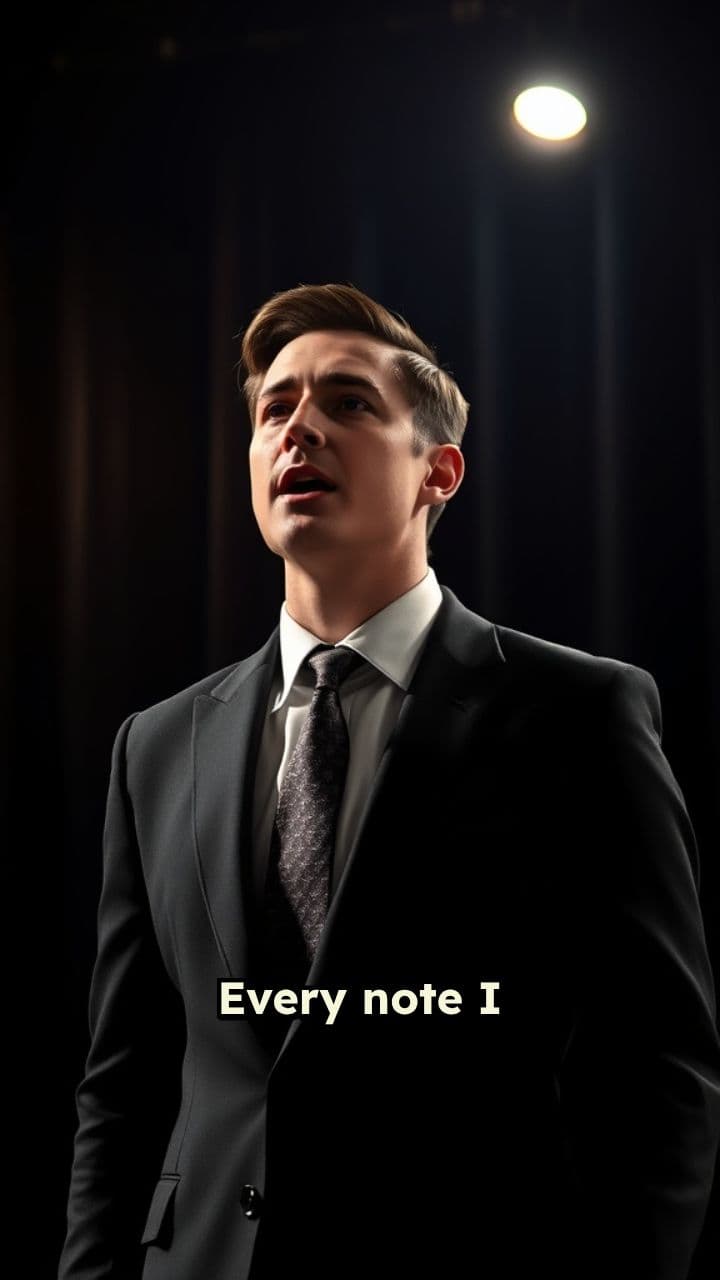 Man Singing Backstage