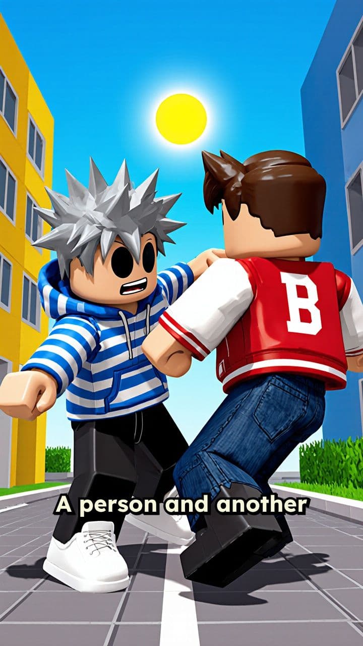 Grey-Haired Boy Wins Fight