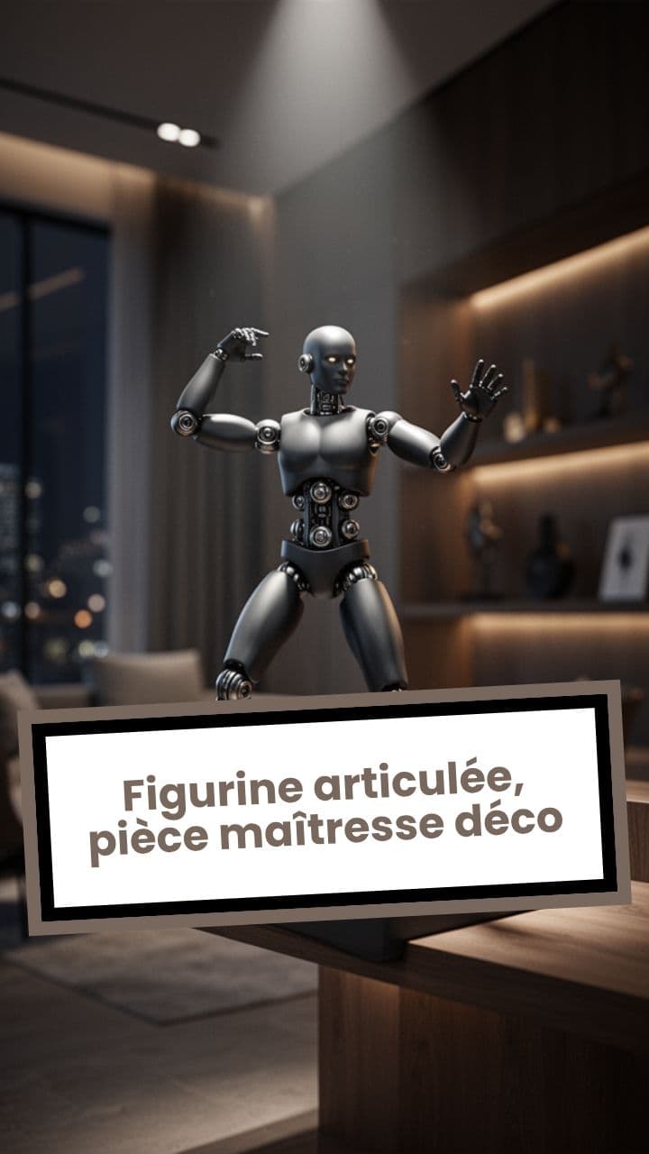 Figurine articulée, pièce maîtresse déco