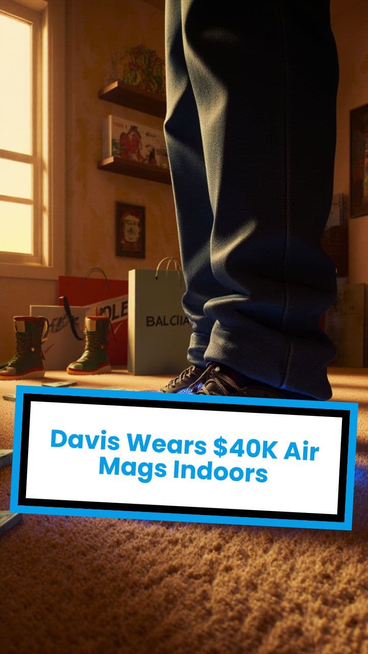 Davis Wears $40K Air Mags Indoors