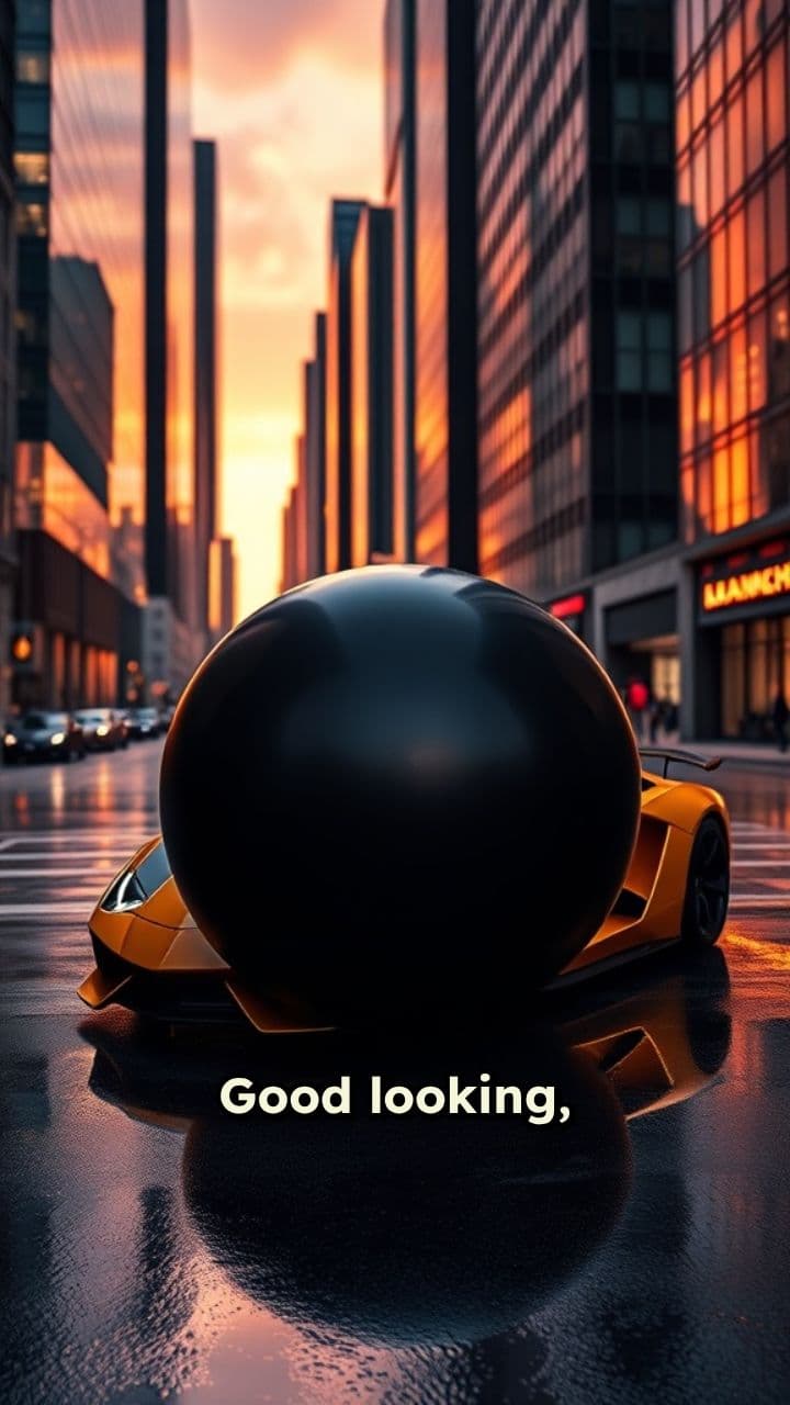 Stylish Man with Lamborghini