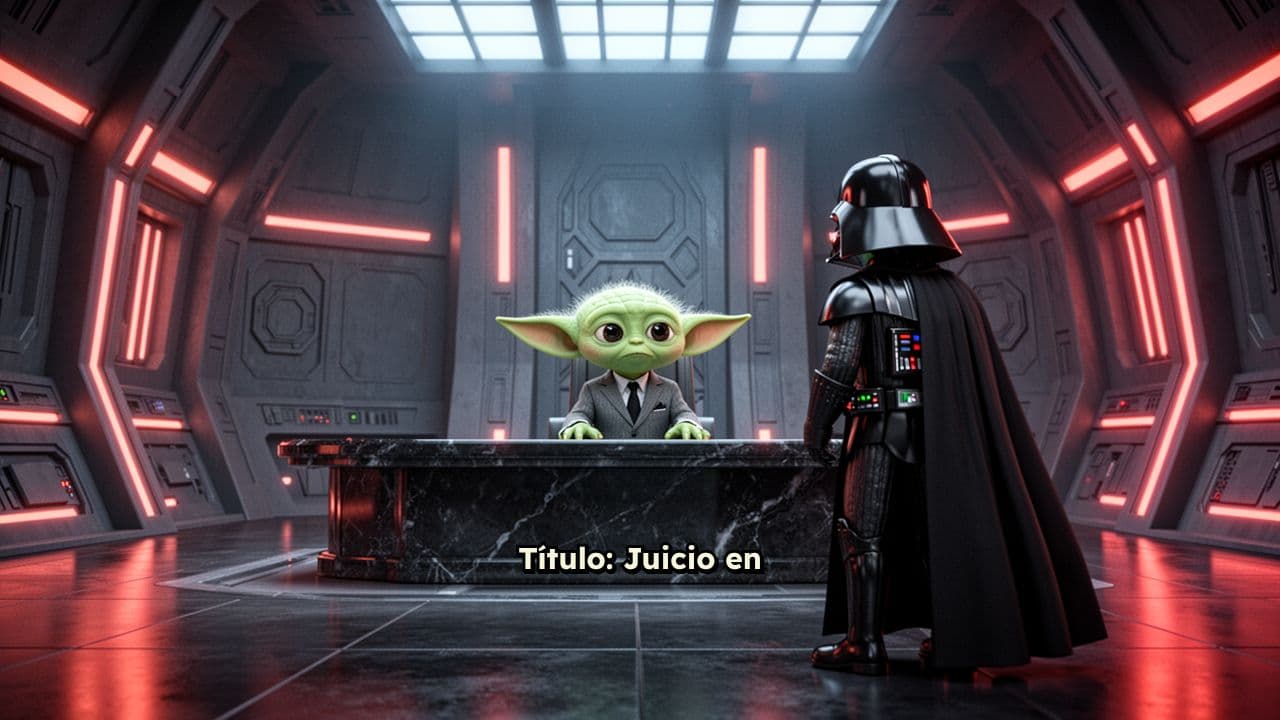 Grogu juzga a Darth Vader