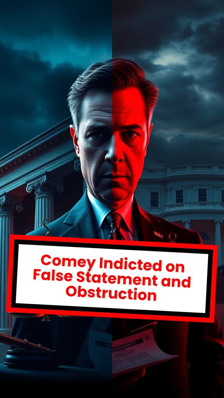 Comey Indicted on False Statement and Obstruction