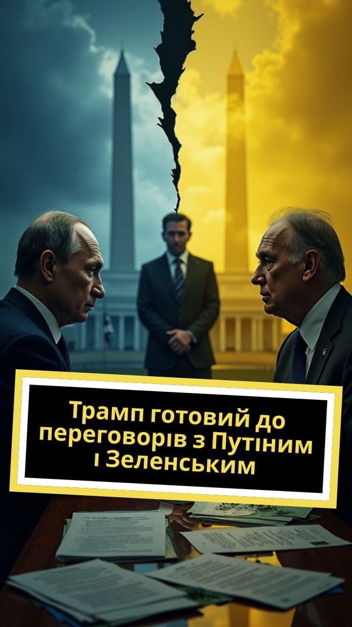 Трамп готовий до переговорів з Путіним і Зеленським