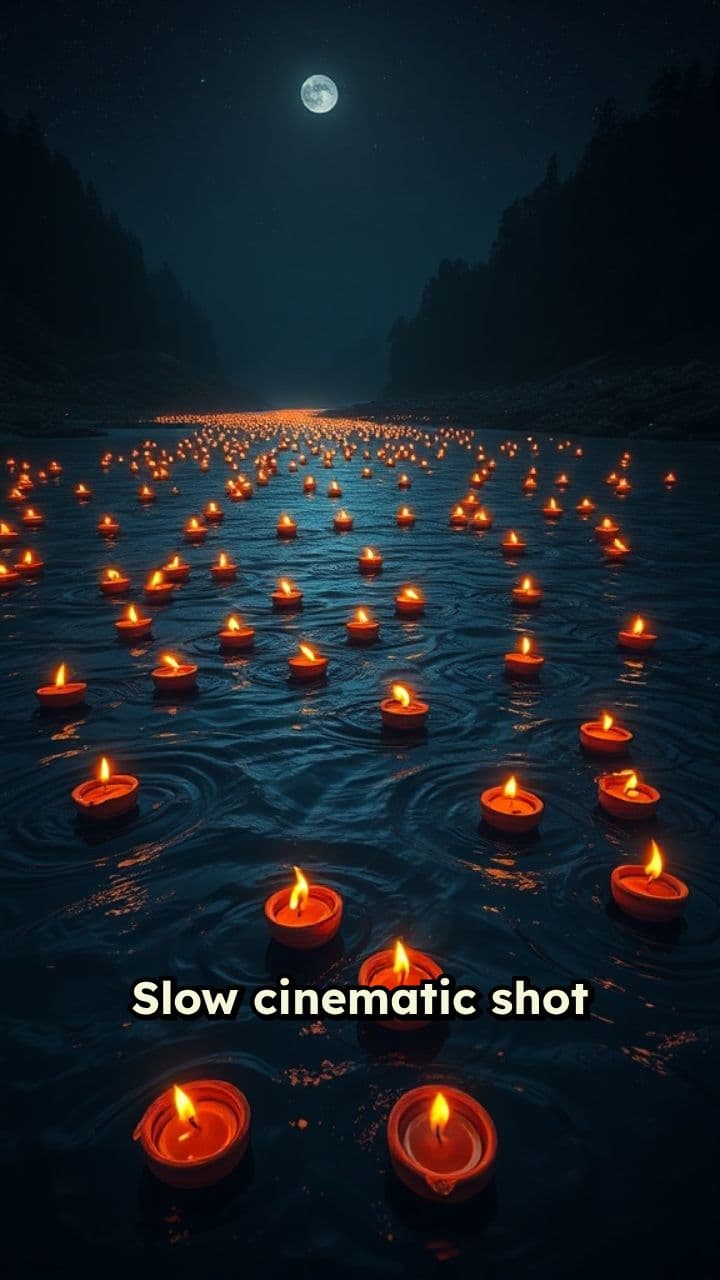 Floating Diyas on the Parvati River