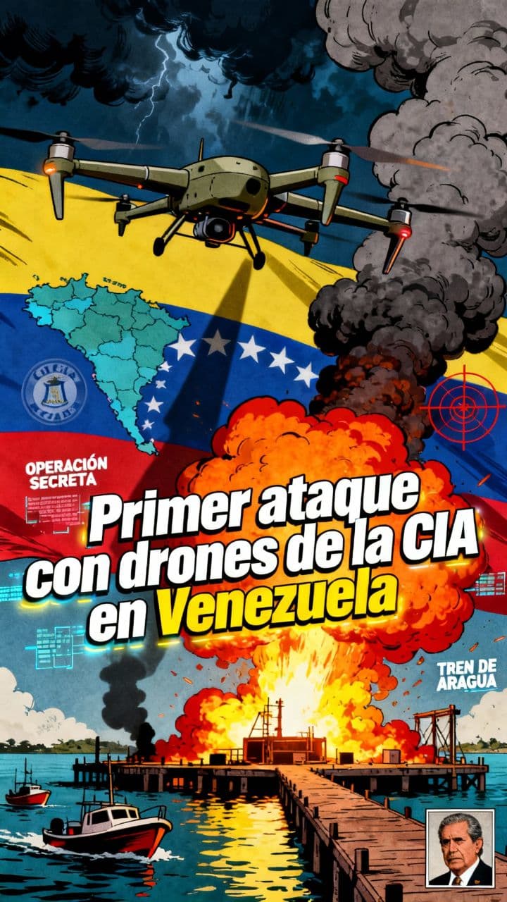 Primer ataque con drones de la CIA en Venezuela