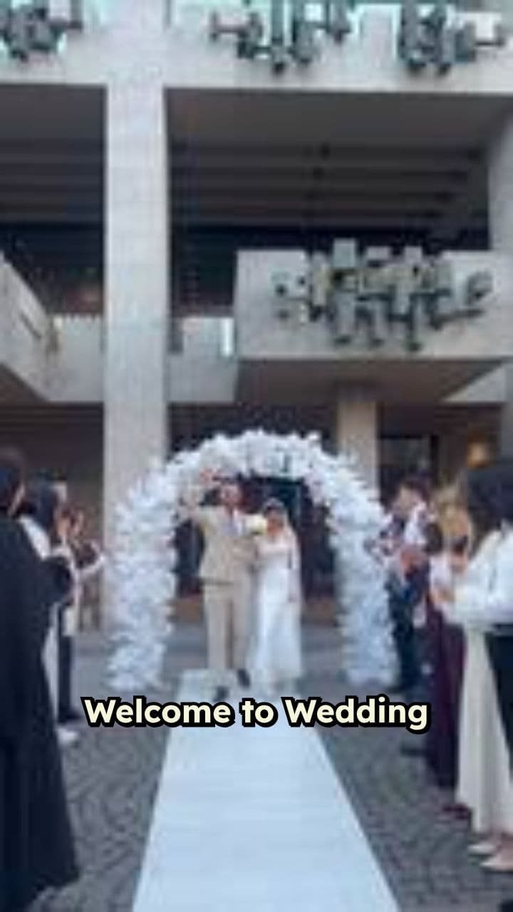 Digital Wedding Reception Welcome