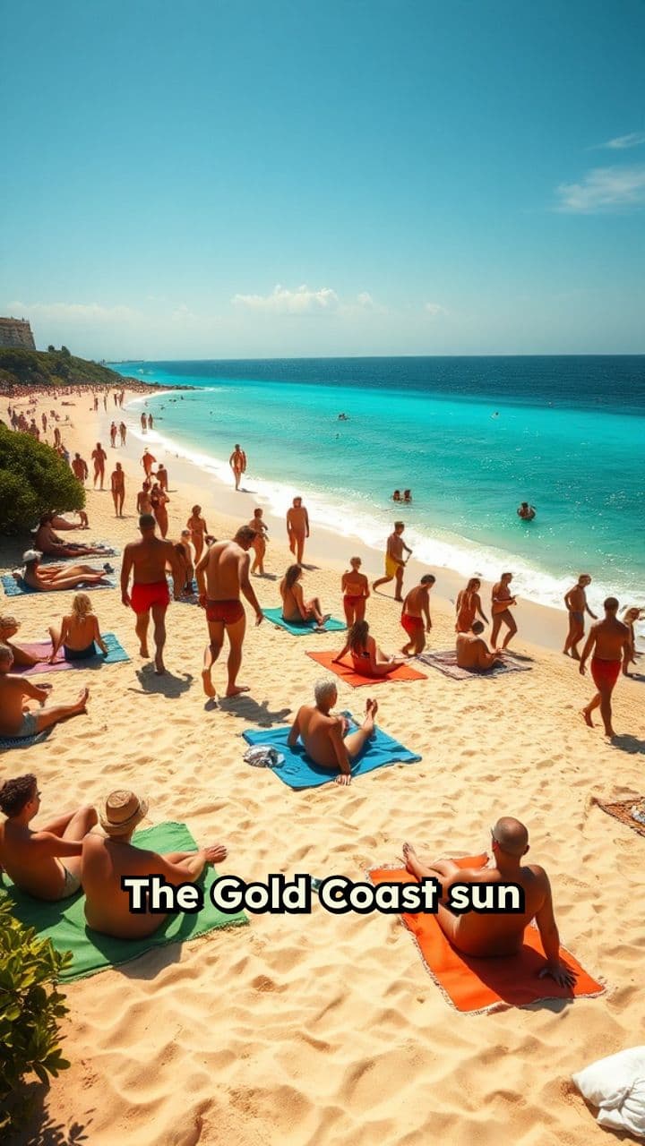 Fake Confidence at the Beach