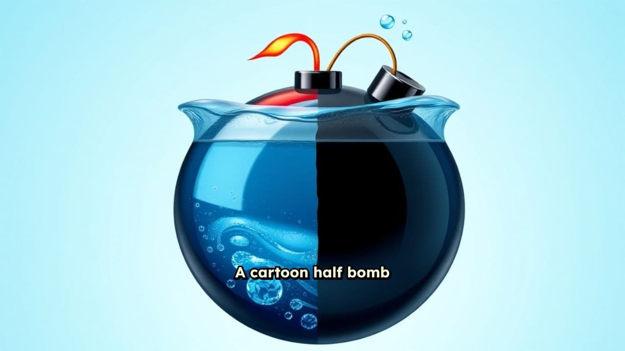 Bomb and Water Fusion Cartoon
